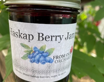 Haskap Berry Jam, Homemade Fruit Preserve (250 ml)