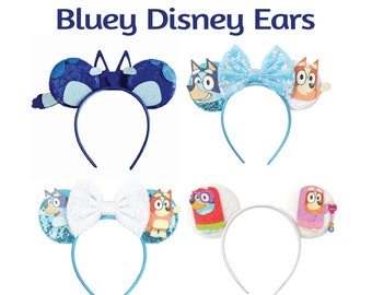 Bluey Disney Ears, Bluey Mickey Ears, Bluey Minnie Ears, Bluey Ears
