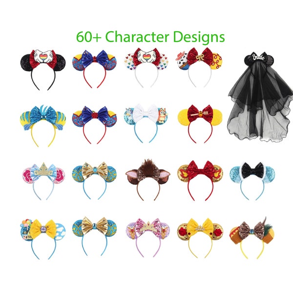 More Minnie Mouse Ears, Mickey Mouse Ears, Affordable Disney Ears, Lightweight Disney Ears, Disney Ears for Kids and Adults