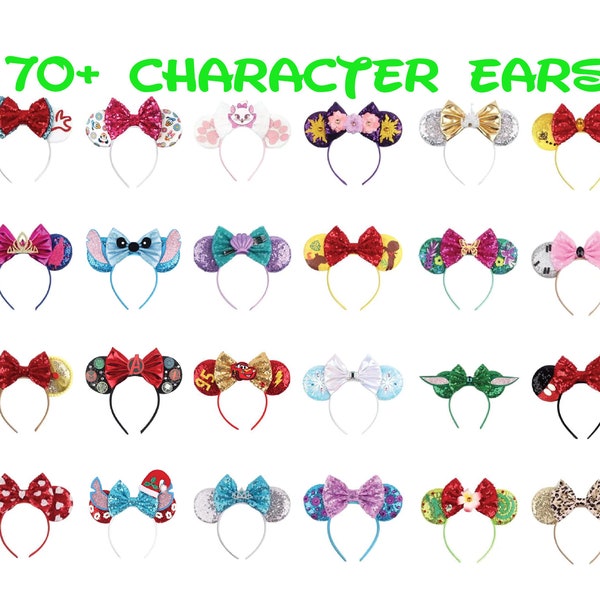 Minnie Mouse Ears, Mickey Mouse Ears, Affordable Disney Ears, Lightweight Disney Ears, Disney Ears for Kids and Adults