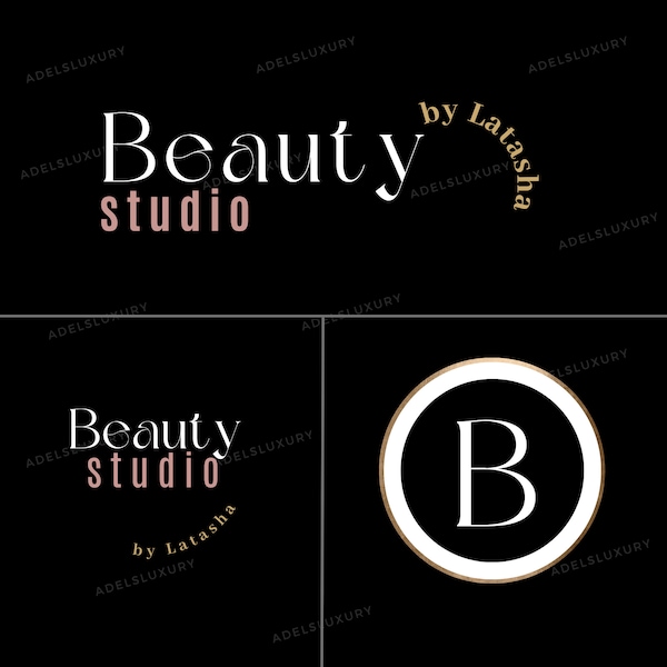 Beauty Logo, DIY Logo Design Template, Hair Logo, Salon Business Logo, Nails Lashes Shop Logo, Boutique Logo, Premade Business Logo