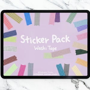 Goodnotes Washi Tape Sticker Boek PNG-bestanden