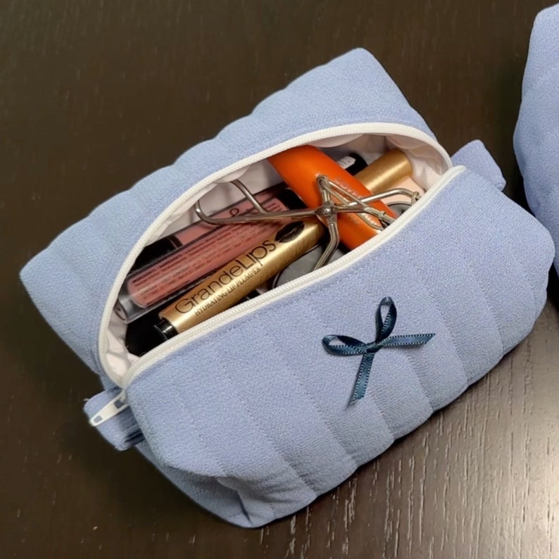 Stella Bag Sewing Pattern PDF | Quilted Makeup Bag With Zipper Pockets ...