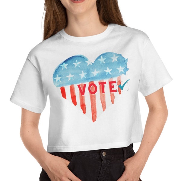 Vote Crop Top | 2024 Trends | American Flag | Vice President | Top Selling Items | Girl Power Shirt | Bill of Rights | Custom Crop Top