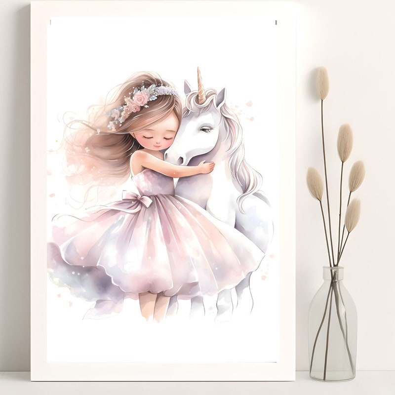 Little Girl Wall Art Etsy
