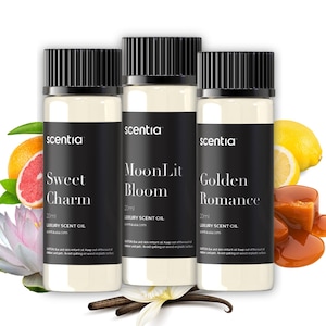 Aromatherapy Fragrance Oil - Love Collection Scent Oil Kit 3x20ml - Home Fragrance for Cold Air Diffusers, Reed Diffuser, For Candle Making