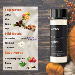 Autumn Spice Fragrance Oil | Aromatherapy Diffuser Oil | Fall Inspired Scent | Home Fragrance Oil |