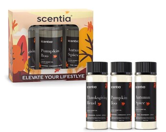 Fall Fragrance Oil Set: Autumn Spice, Thanksgiving Blend, Pumpkin Boo