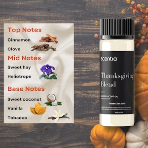 Thanksgiving Blend Fragrance Oil | Aromatherapy Diffuser Oil | Fall Inspired Scent | Home Fragrance Oil |