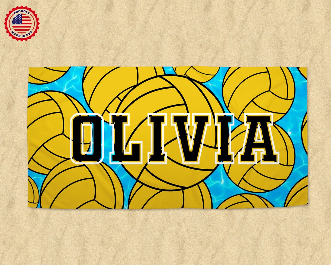 Water Polo Towel,personalized Beach and Bath Towels ,end of Season
