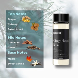 Gingerbread Bliss | Aromatherapy Diffuser Oil | Holiday Inspired Scent | Home Fragrance Oil |