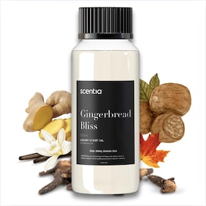 Gingerbread Bliss / Aceite difusor de aromaterapia / Aroma inspirado en las fiestas / Aceite aromático para el hogar /