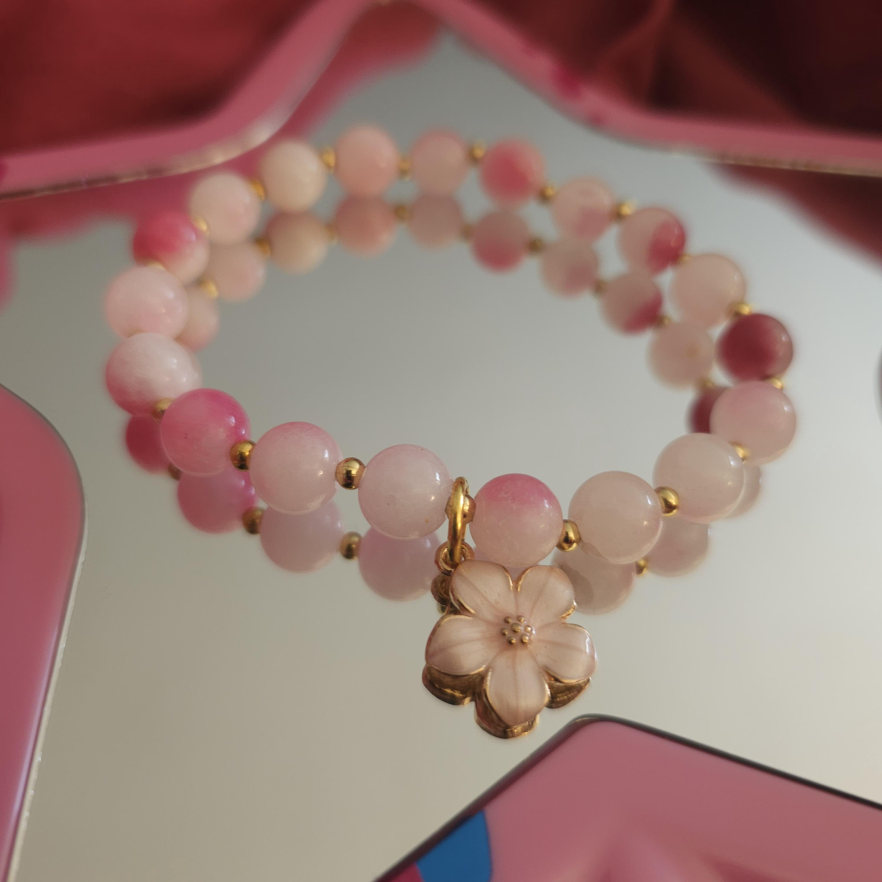 ❤桜(プロフ)さま❤2025年Bracelet❤ Amazon.com: Hokygoky Women Pink Cherry Blossom Petal Flower
