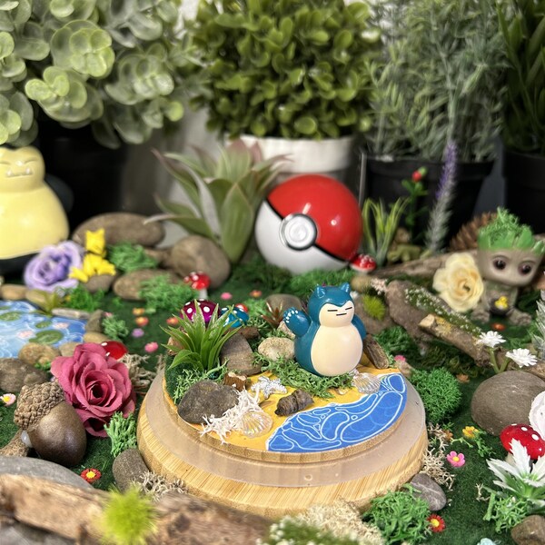 Cloche décorative RONFLEX de Pokemon Terrarium fait à la main