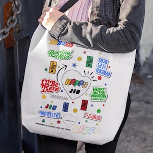 BTS JIN HAPPY Big Tote Bag（Buy Bts Jin Bag Online In India