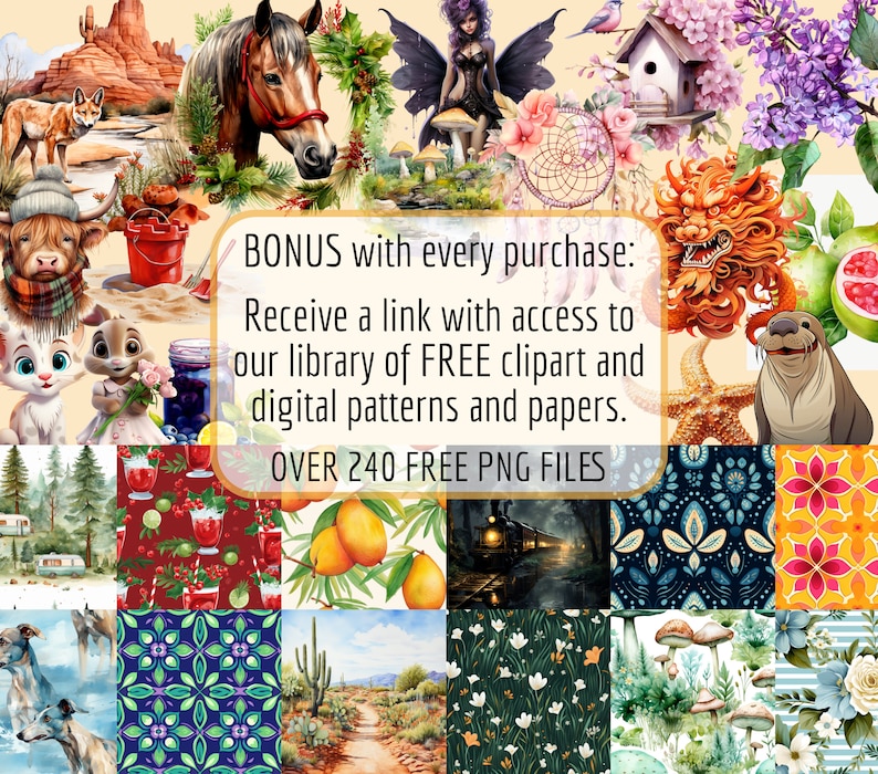 American Cryptids Clipart: Mythical Creatures, Bigfoot Mothman Wendigo (PNG Download) image 10