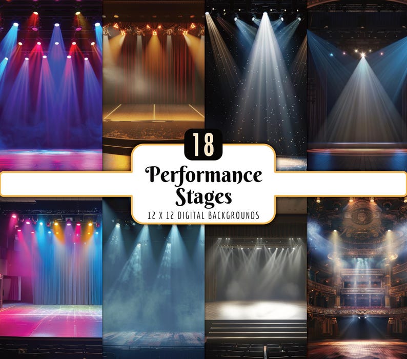 Performance Image Without Background Performance Stage Digital Paper Pack | Theater Opera House Backgrounds ...