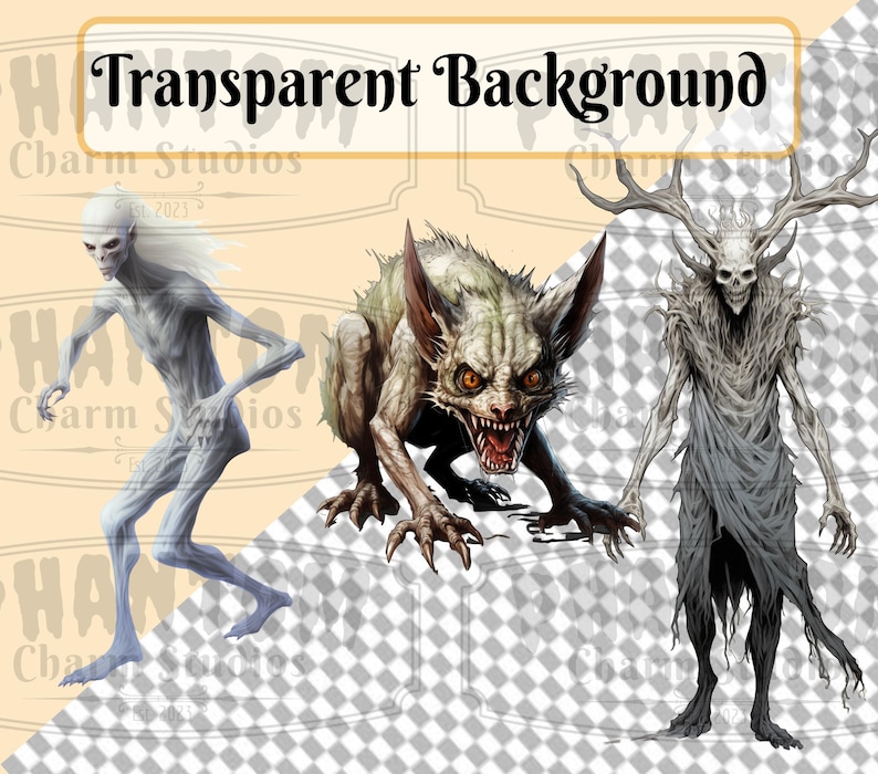 This card shows that our PNG clipart images are transparent.