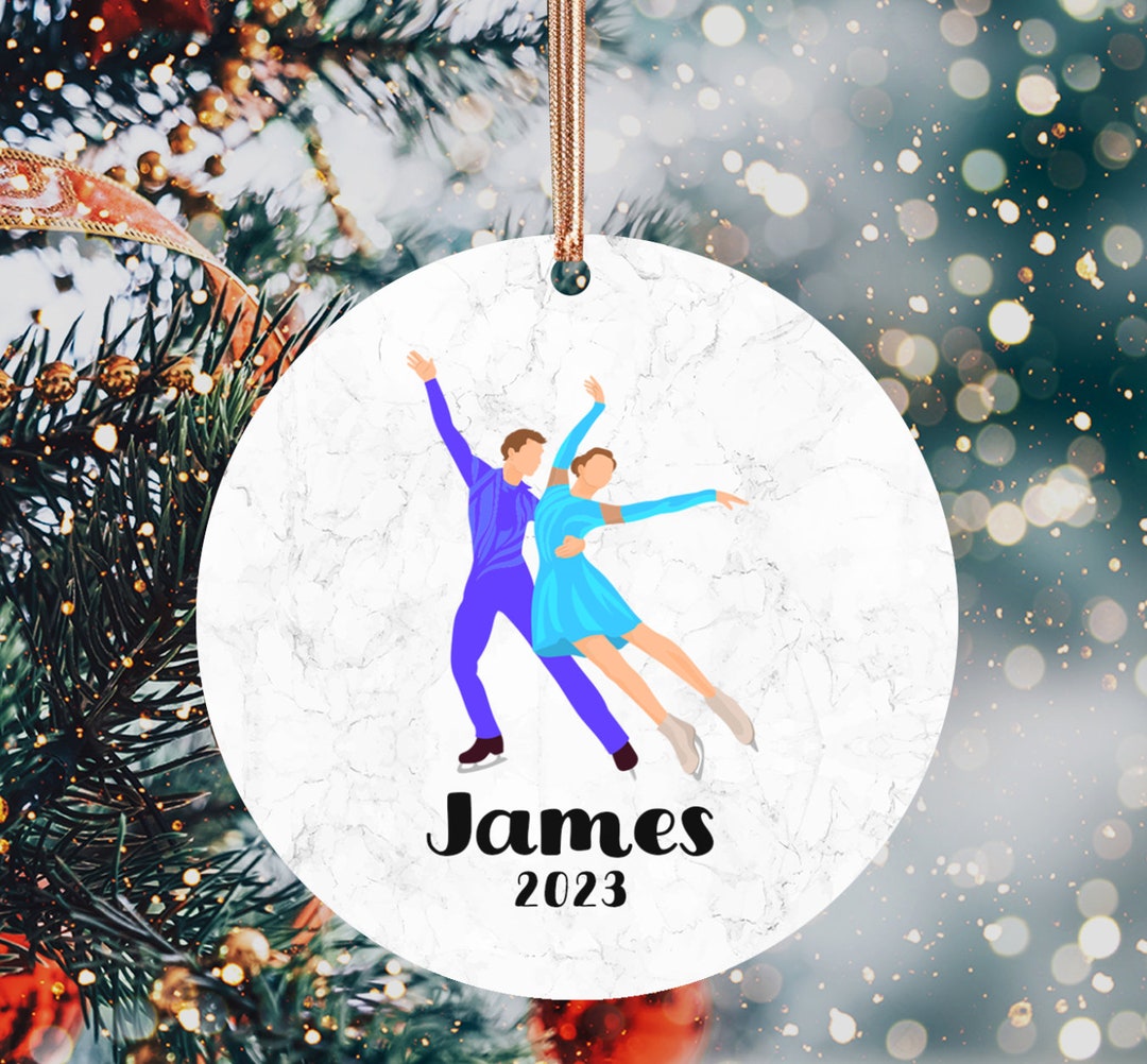 Personalized Figure Skating Christmas Ornament Figure Skating Etsy