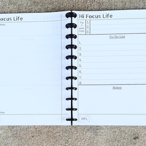 Discbound Refill Sheets 2 Pages per Day Timeline Series Undated Planner 75 gsm Paper