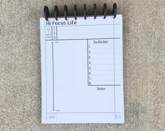 Discbound 1 Page per Day Planner Timeline Series Undated Refillable 75 gsm Paper
