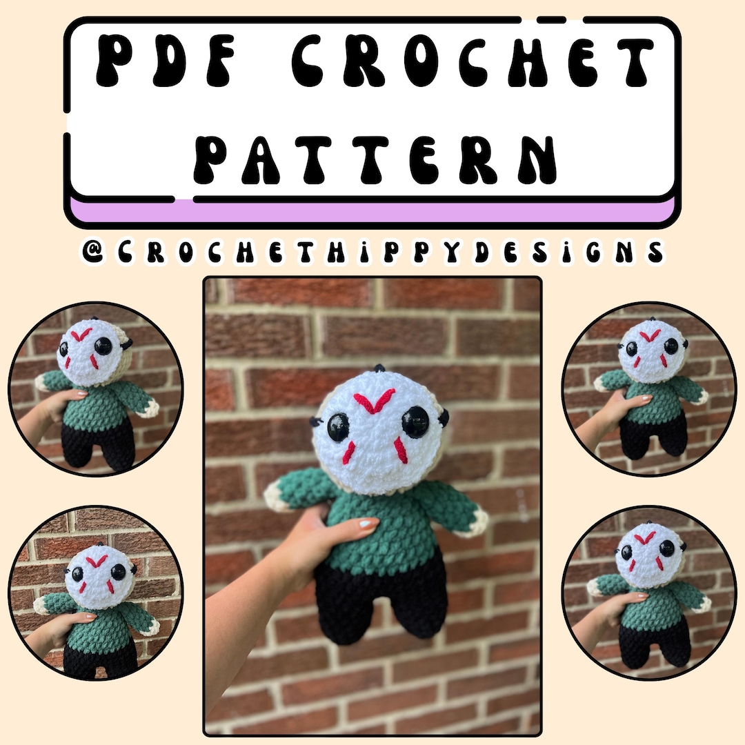 Jason Repeating Pattern Hockey Mask Jason Pattern PDF - Etsy