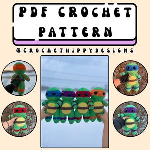 Turtles Crochet Pattern PDF