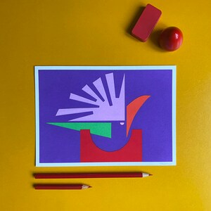 High quality giclée A5 print colorful bird image 3