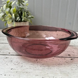 Cranberry Pyrex Bowl Vintage Mixing Bowl Cranberry Vision