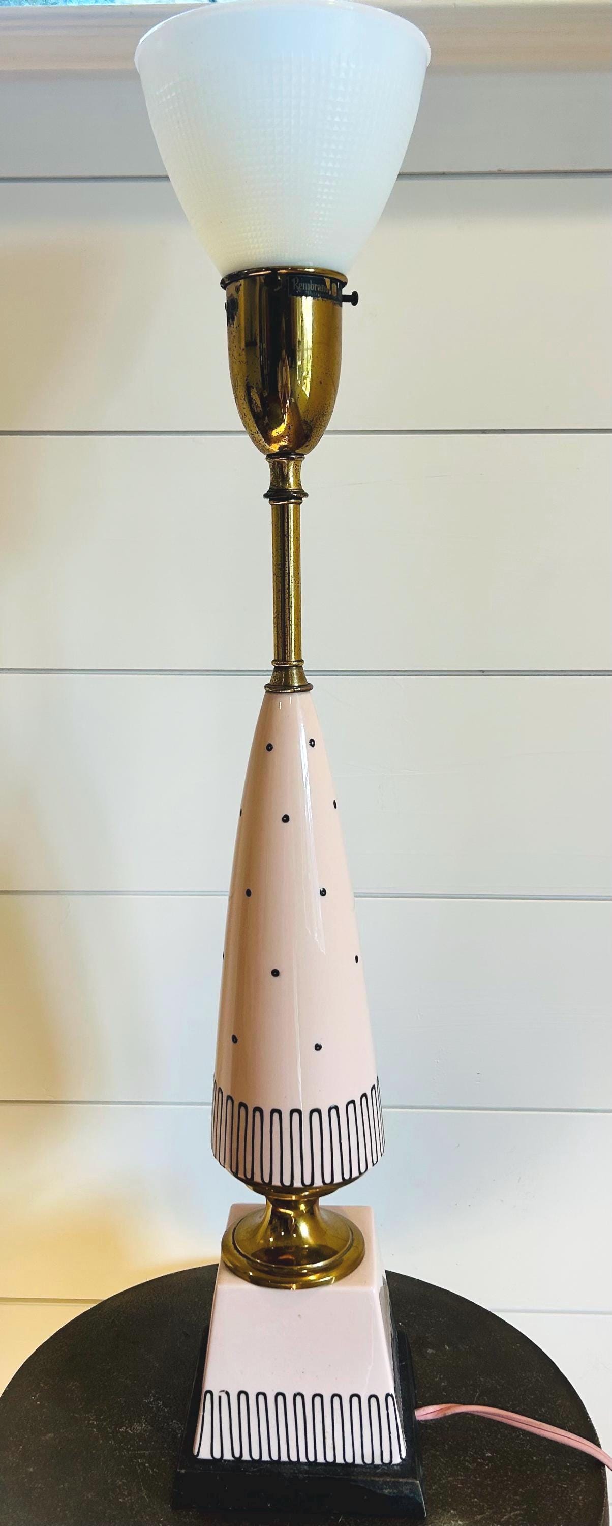 Rembrandt Lamps Masterpiece Torchiere • Original Milk Glass Shade