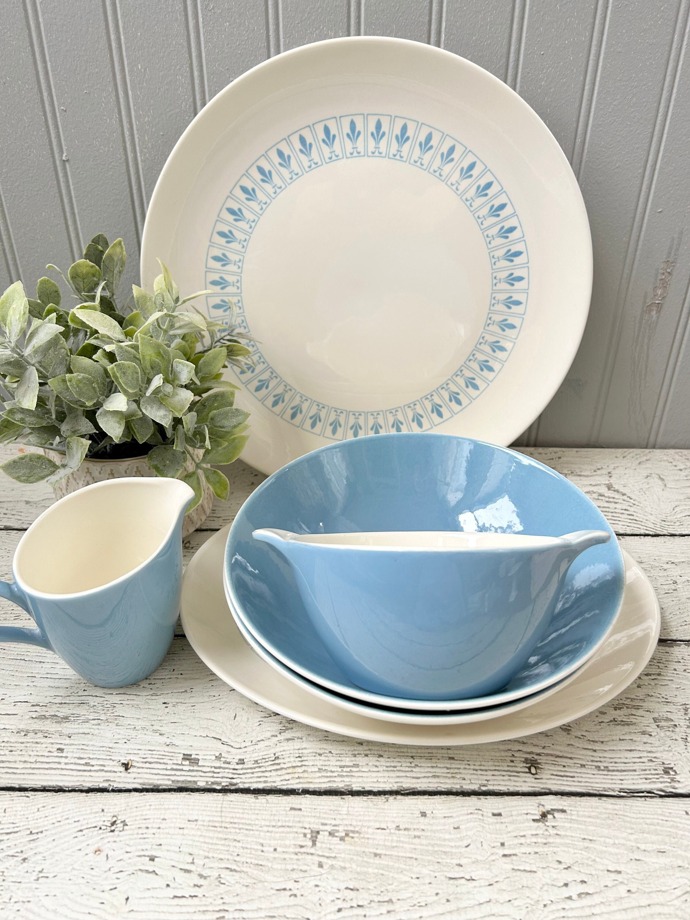 Fleur De Lis Dishes Etsy