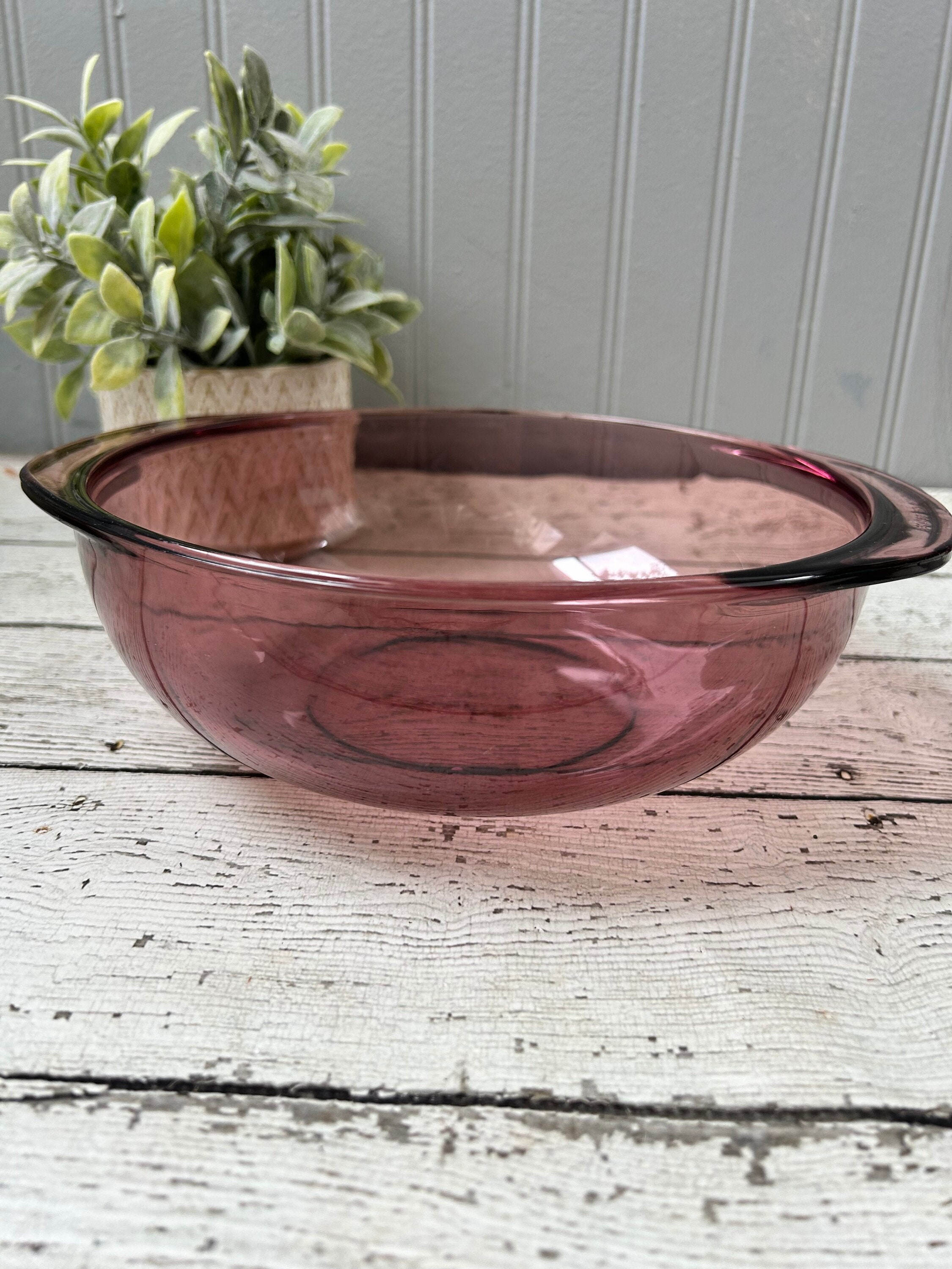 Cranberry Pyrex Bowl Vintage Mixing Bowl Cranberry Vision