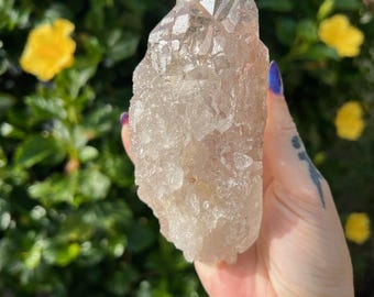 Special Rare Smokey “Ice” Quartz from Brazil, High Quality Rare Etched Smokey Quartz