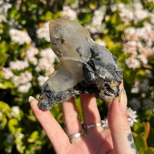 Stibnite in Quartz specimen, Quartz with Stibnite - Rare Collector piece