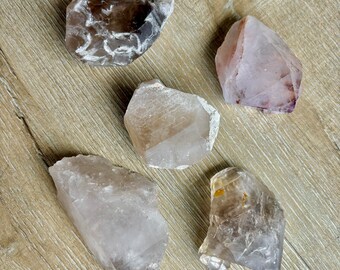 Mixed Quartz Crystal Lot - Wholesale Parcel - Amethyst Smokey Clear Variety Pack