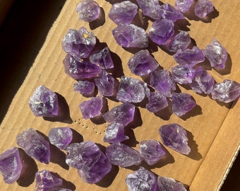 Bahia Amethyst • Dissolution Hydrothermal Etched Crystal Points from Brazil • Wholesale Lot • 43 pieces - 308g