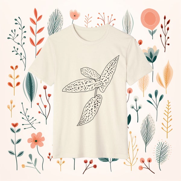 Begonia Tamaya Plant Dad Tshirt, Plant Mom Tshirt, Plant Art Tshirt, Recycled Organic T-Shirt