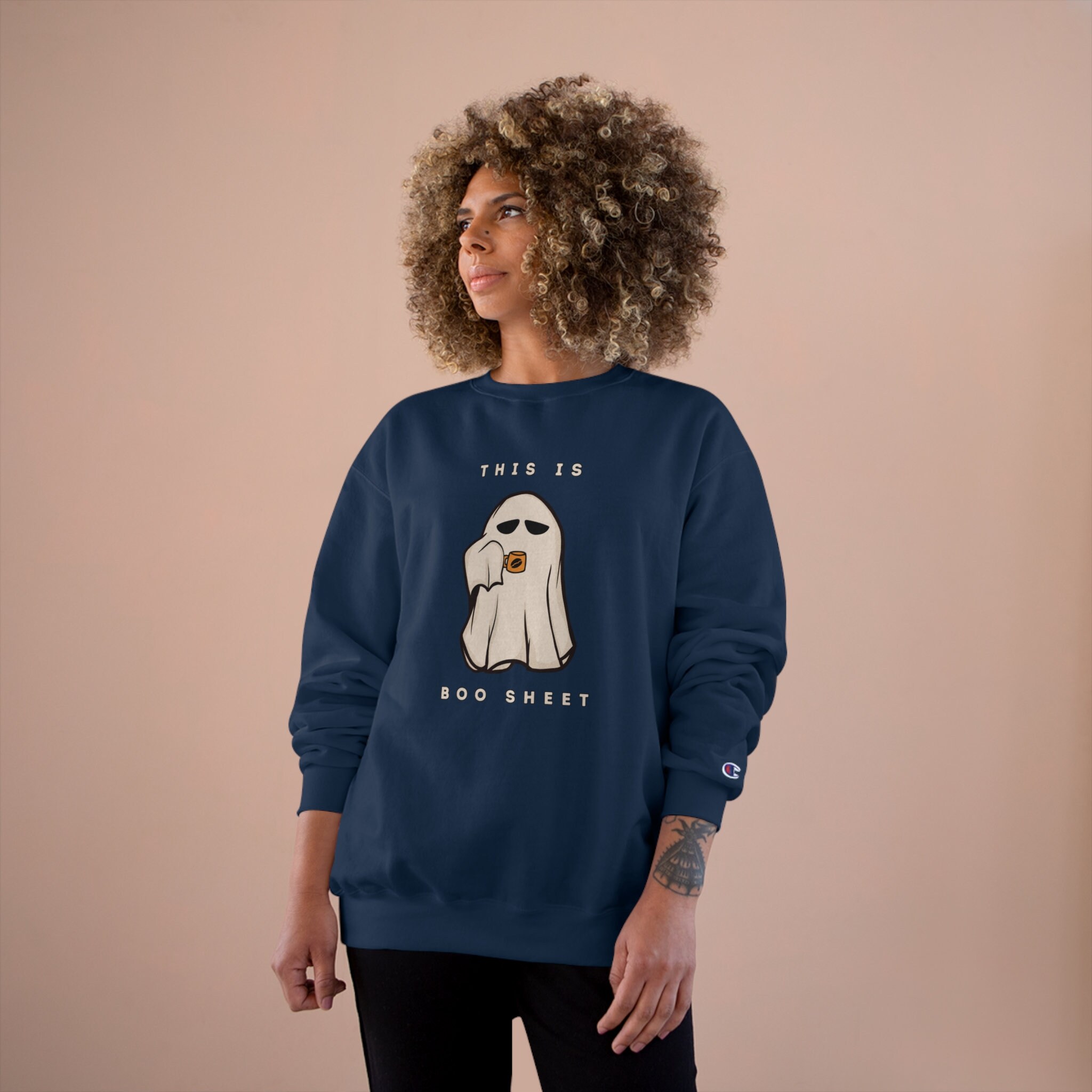 Funny Halloween ghost statement sweatshirt