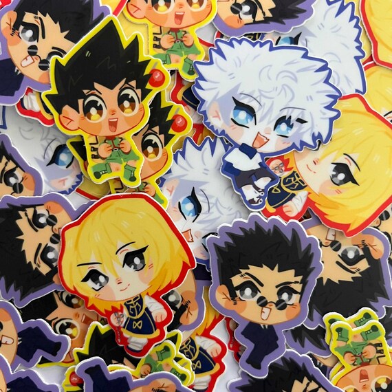 Hunter Stickers- 2in - Vinyl Waterpoof - Gon, Killua, Kurapika, Leorio