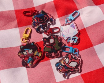 SpiderVerse Meows Epoxy Glitter Charms | 2in