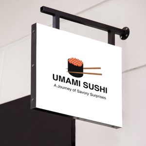 Sushi Logo, Logo Canva Template, Custom Logo Design, Modern Logo Template, Minimalist Logo, Restaurant logo, Editable Logo Design