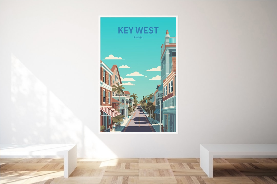 Key West Wall Art, Key West Print, Key West Poster, Florida Travel Art