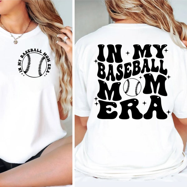 In My Baseball Mom Era SVG PNG | Baseball Mom SVG | Baseball Mama Svg | Baseball Mom Shirt Svg | Baseball Lover Svg | Mom Era Svg | Mama