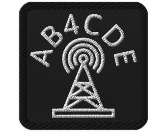 Ham Radio Callsign Patch. Ham Radio Gift.