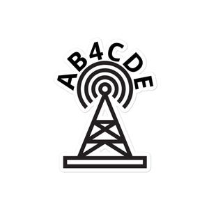Ham Radio Call Sign Sticker