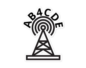 Ham Radio Call Sign Sticker