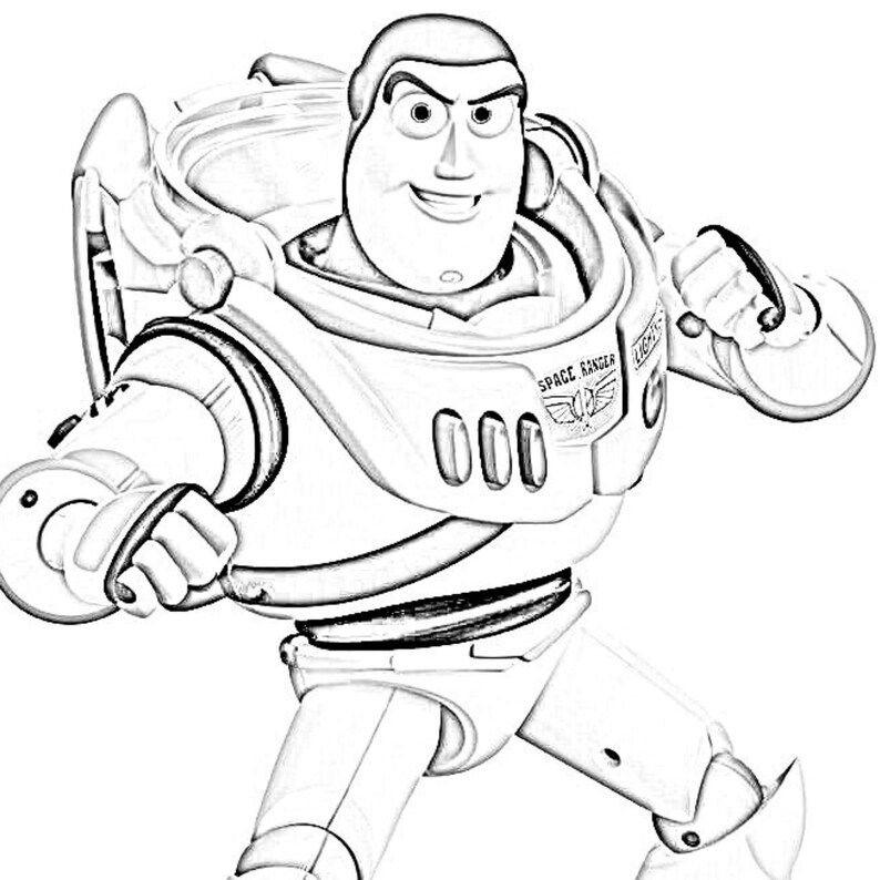 Toy Story Colouring Book for Kids Etsy
