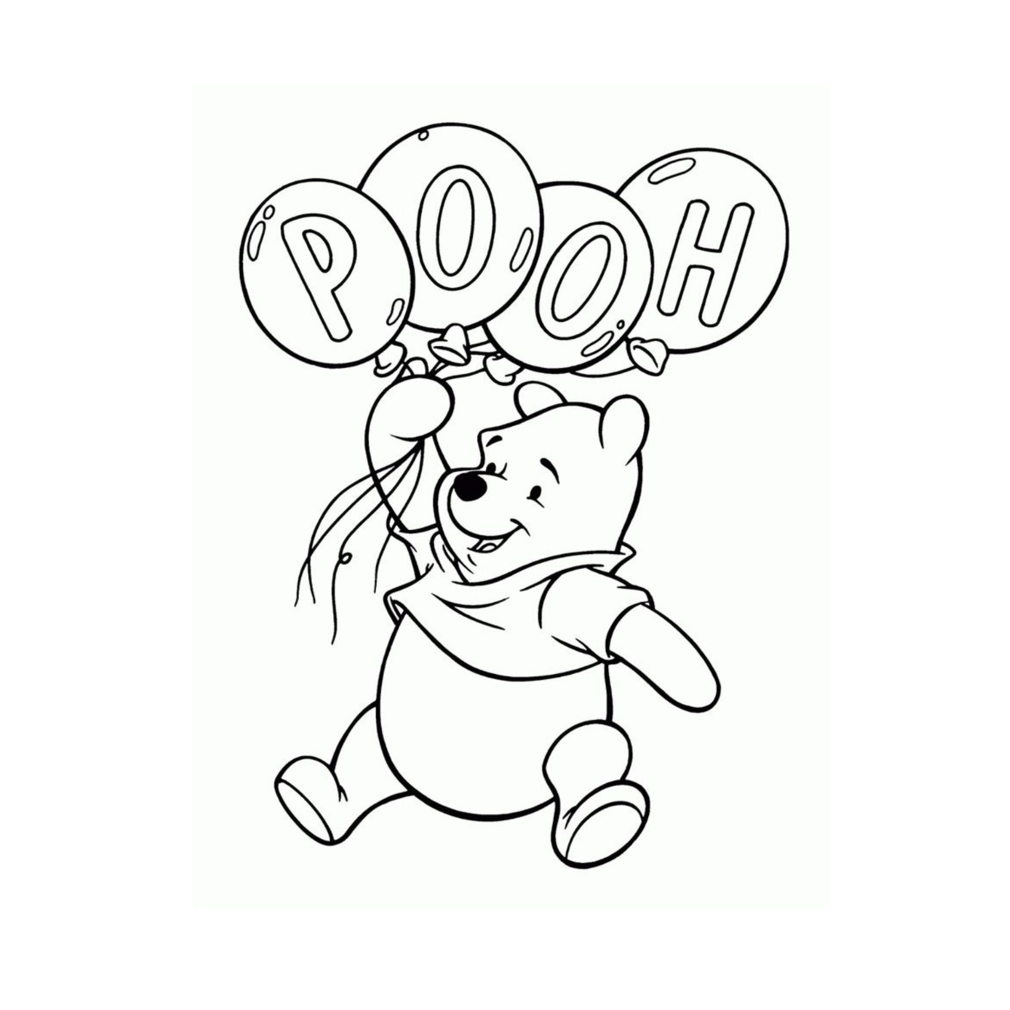 Winnie the Pooh Colouring Book - Etsy