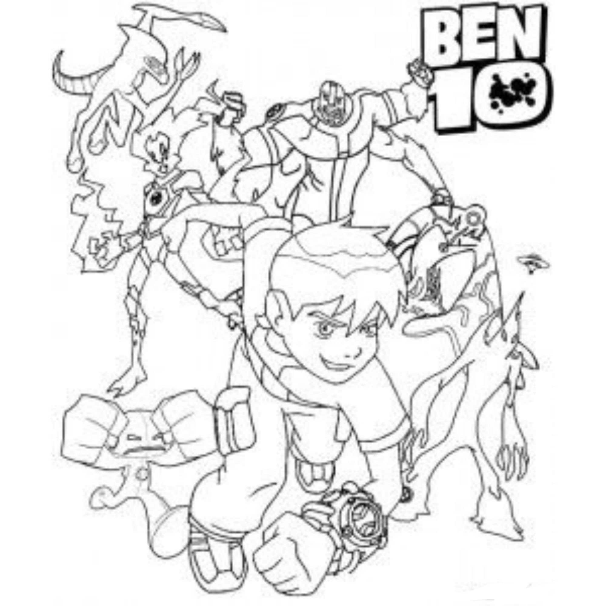 ben 10 coloring pages instant download 20 pages - etsy