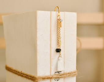 Hope and Tassel Charm Gold Bookmark
